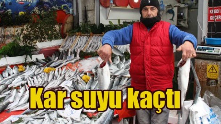 Kar suyu kaçtı