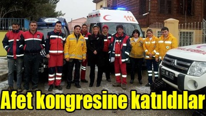 Afet kongresine katıldılar