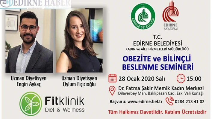 'Obezite ve Bilinçli Beslenme Semineri'