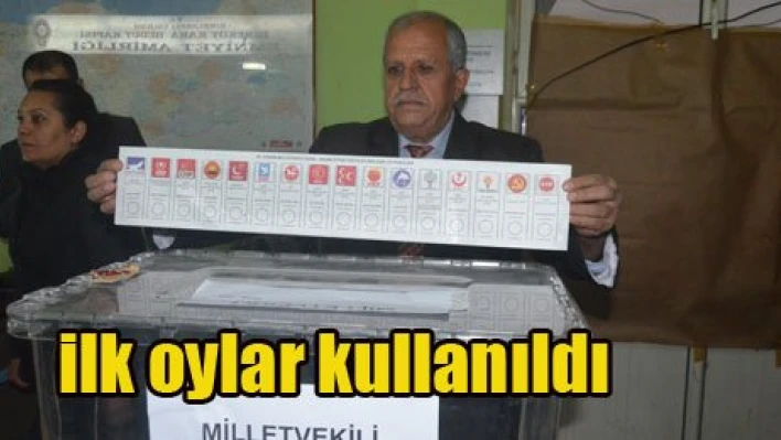 Oy kullanımı  başladı