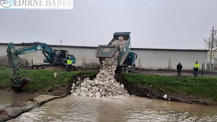 Havsa Deresi yatağında çalışma başlatıldı