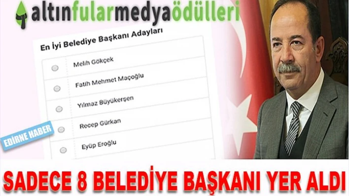 Sadece 8 Belediye Başkanı yer aldı
