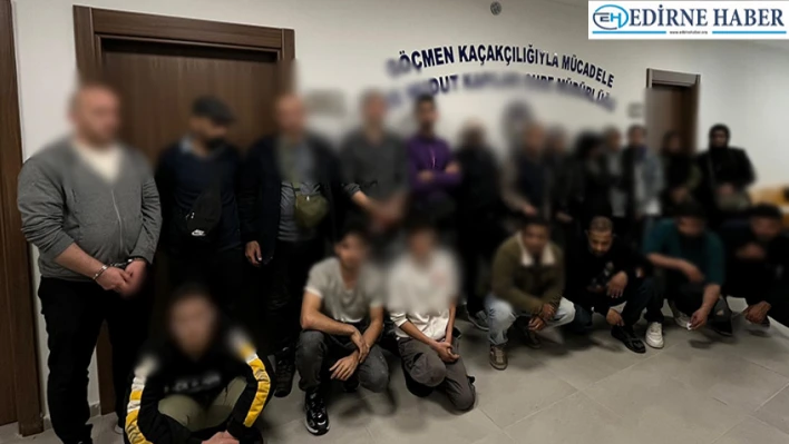 41 düzensiz göçmen yakalandı