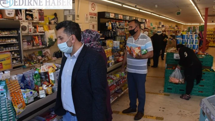 Marketlerde yoğunluk yaşandı