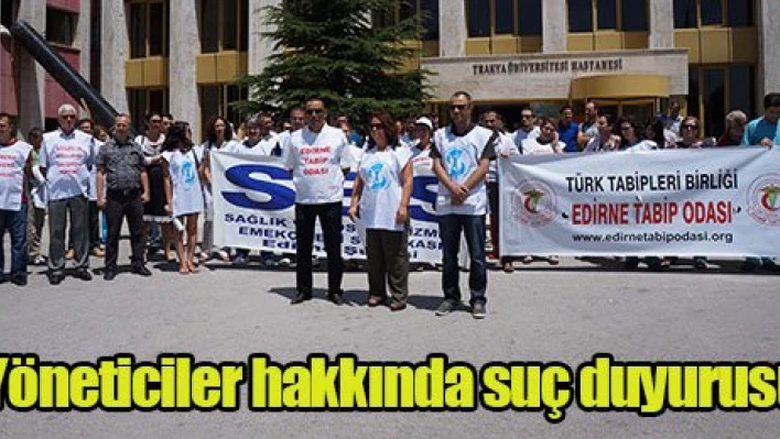 Yöneticiler hakkında suç duyurusu