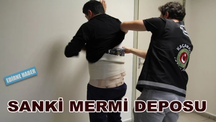 Vücuduna sarılı korsede 500 mermi ele geçirildiÂ 