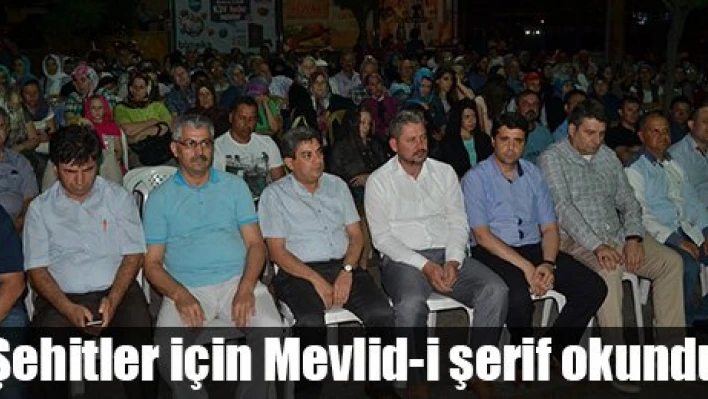Mevid-i şerif okutuldu