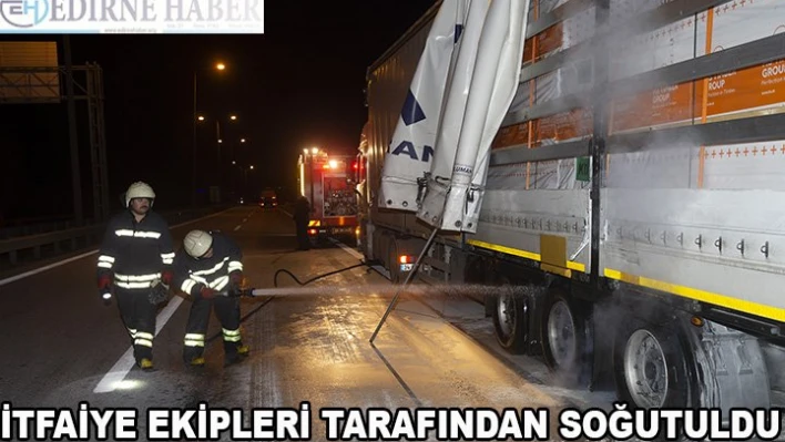 İtfaiye ekiplerince soğutuldu