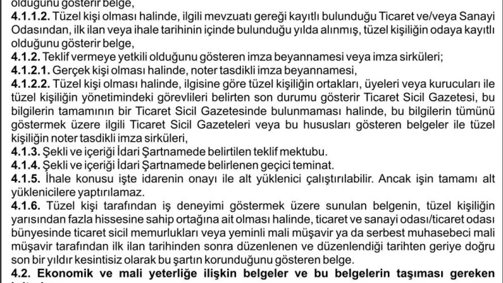 54. Mekanize Tugay Komutanlığı onarım ilanı