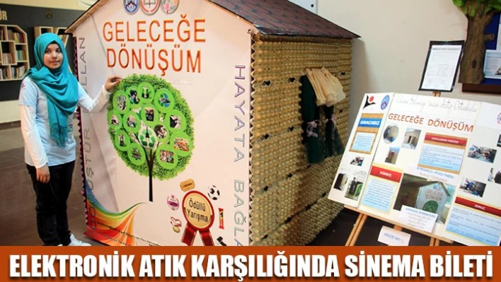 'Elektronik atığı getir, sinema biletini al'