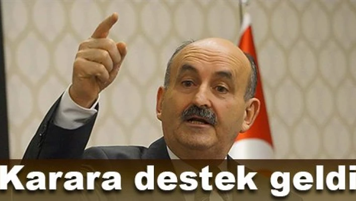 Bu karara tam destek