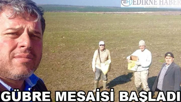 Meriç'te Gübre Mesaisi