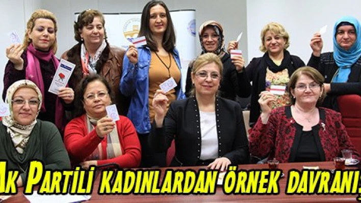 Ak Partili kadınlardan örnek davranış