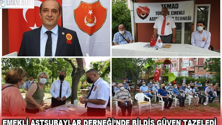 Emekli Astsubaylar Derneği'nde Bildiş güven tazeledi