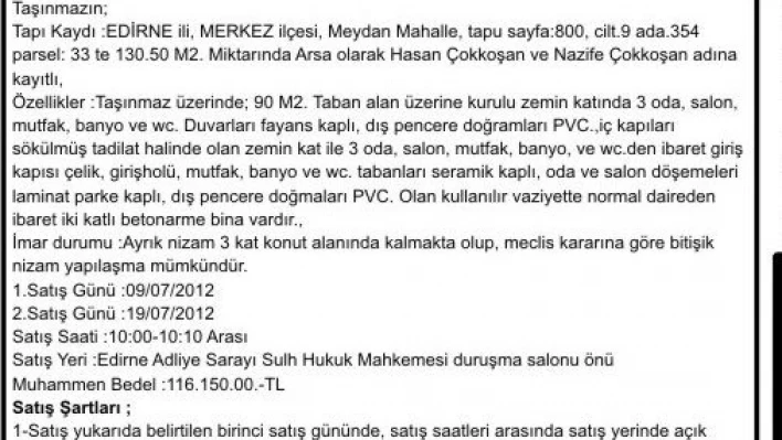 Sulh Hukuk satış memurluğu