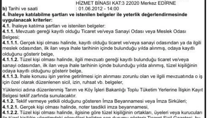 Edirne Belediyesi Destek Hüzmetleri Müdürlüğü