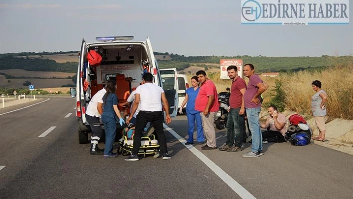 Trafik kazası 2 yaralı