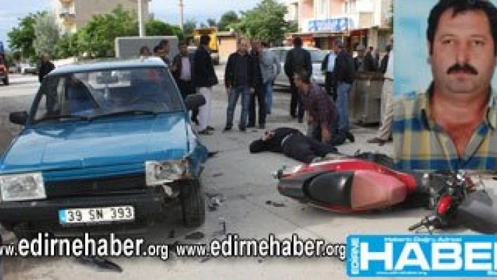Motosiklet sürücüsü hayatını kaybetti