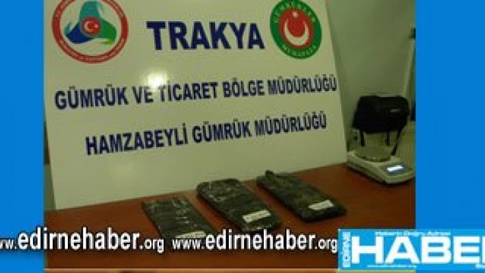 4 kilo 531 gram Afyon sakızı ele geçirildi
