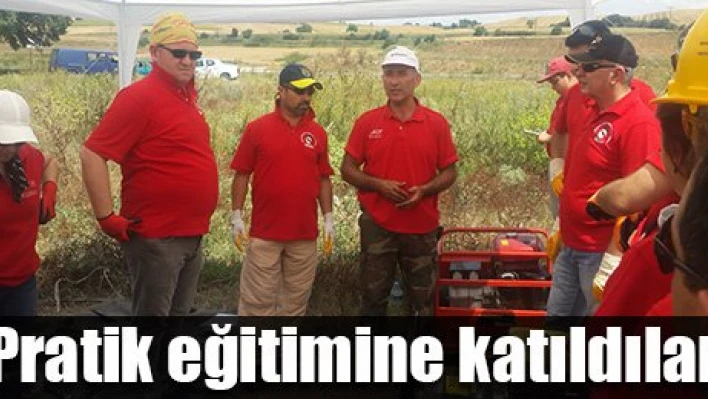 Eğitim aldılar