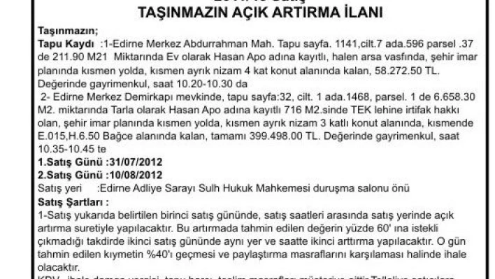 Edirne Sulh Hukuk Mahkemesi
