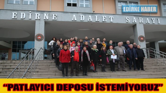 'Patlayıcı deposu istemiyoruz'