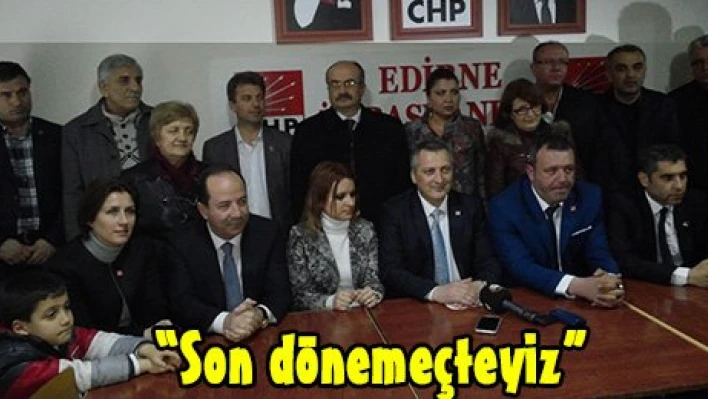 'Son dönemeçteyiz'