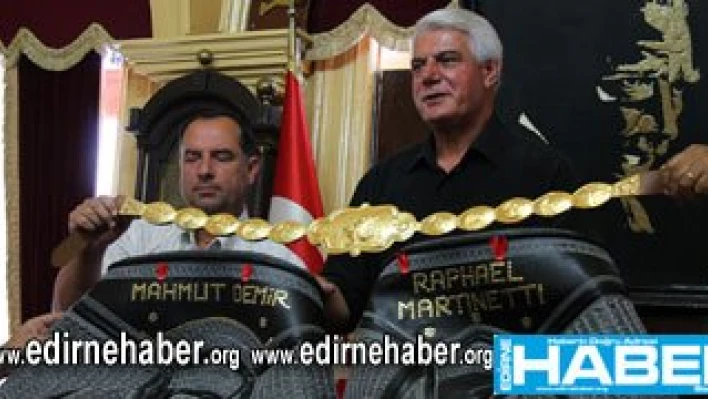 Altın kemer ve kispet hazır