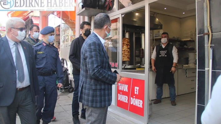 Malkara'da salgın tedbirleri denetlendi