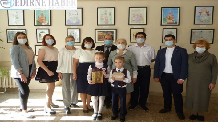 BİLSEM öğrencilerinin resimleri Rusya'da sergilendi