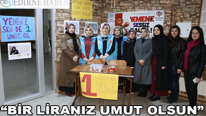 '1 Liranız umut olsun'