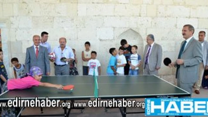 Önce Kur'an eğitimi sonra tenis