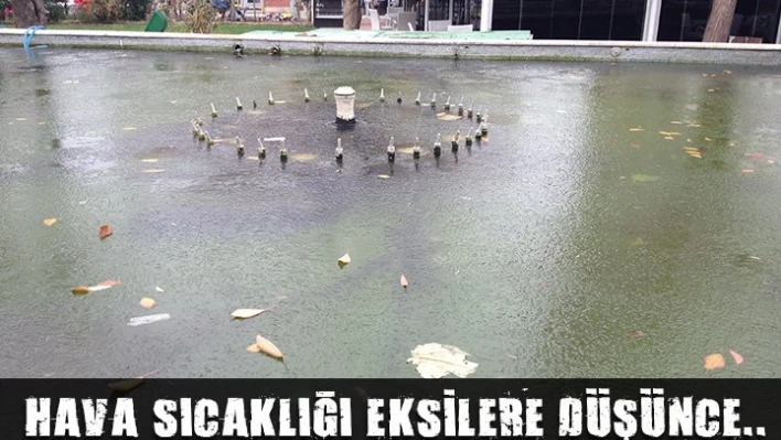Havuzlar buz tuttu