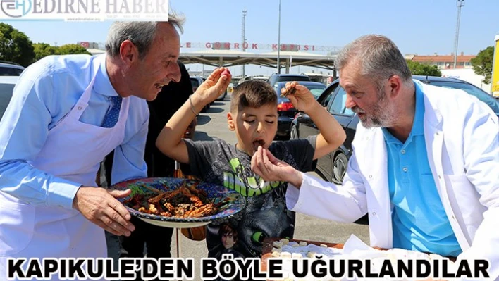 Edirneli esnaflardan ikramlı uğurlama