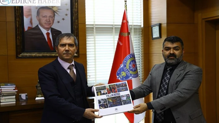 AA Edirne Bölge Müdüründen Emniyet Müdürüne ziyaret