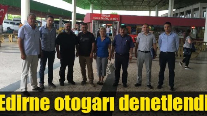 Otogarı incelediler