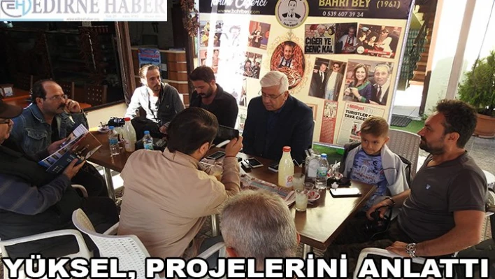 Yüksel, projelerini anlattı