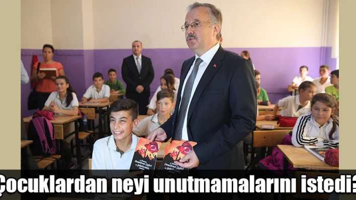 İlk ders Demokrasi Zaferi