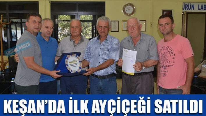 İlk ayçiçeğinin satışı yapıldı