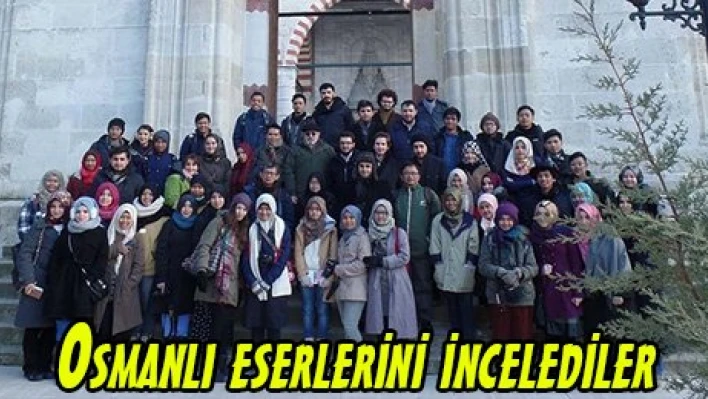 Osmanlı eserlerini incelediler