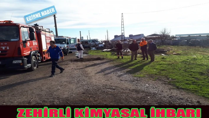 Yük Treninde kimyasal ihbarı