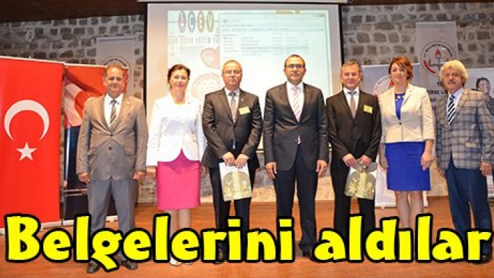 Belgelerini aldılar