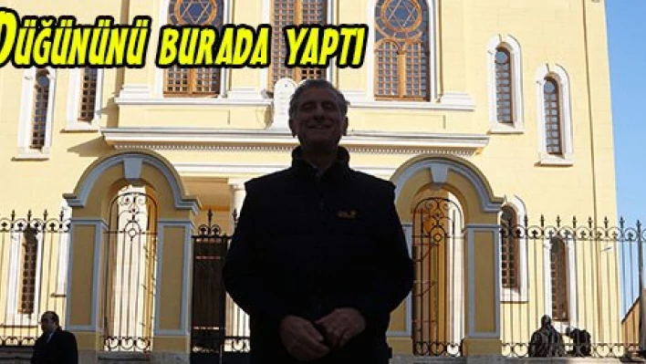 Düğününü burada yaptı