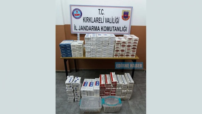 Kaçak sigara ele geçirildi