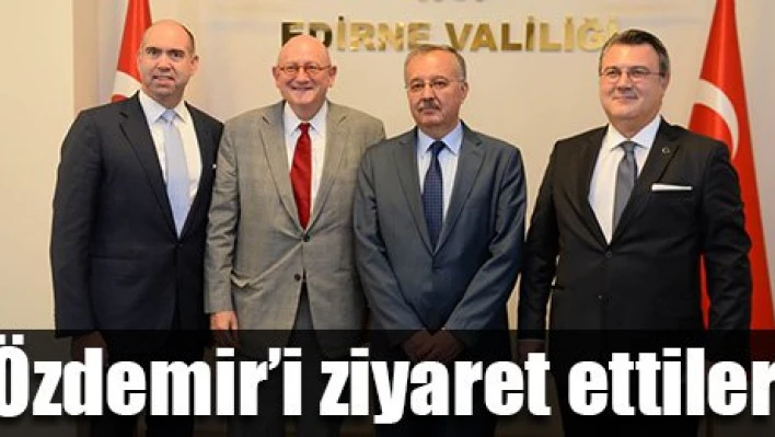 Vali Özdemir'i ziyaret ettiler