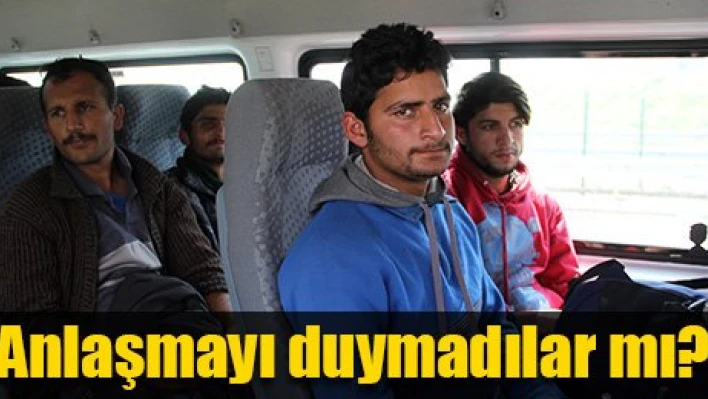 Anlaşmayı duymamışlar