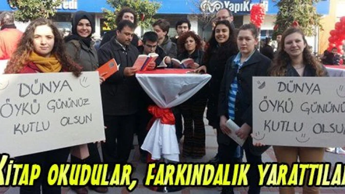 Kitap okudular, farkındalık yarattılar
