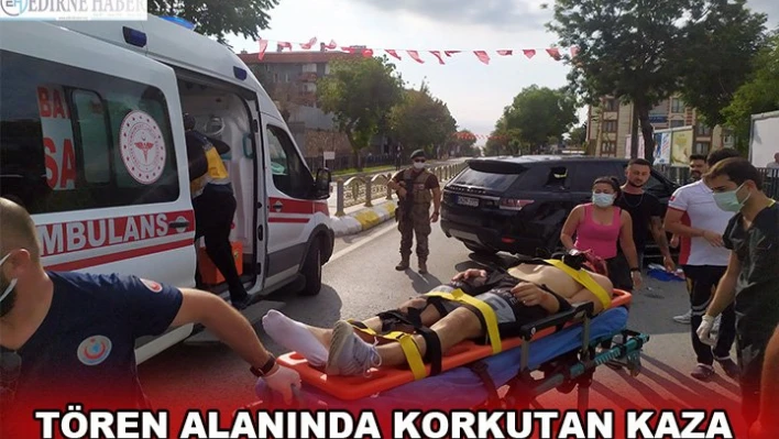 TÖREN ALANINDA KORKUTAN KAZA