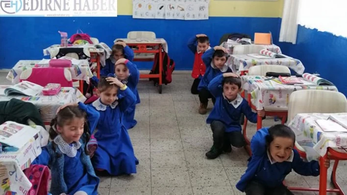 Deprem tatbikatı yapıldı