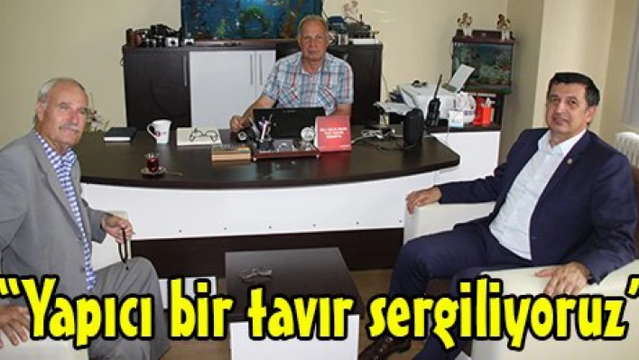 'Yapıcı bir tavır sergiliyoruz'